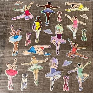 💞 New Ballet Scrapbooking Craft Sticker Sheet